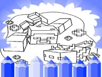 Axolotl Minecraft Coloring Pages image