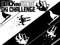 Black  amp;amp; white ski challenge image