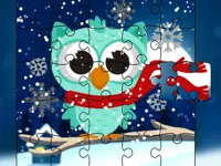 Winter Snowy Owls Jigsaw image