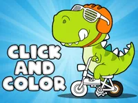 Click And Color Dinosaurs image