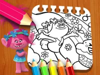 Les Trolls Coloring Book image